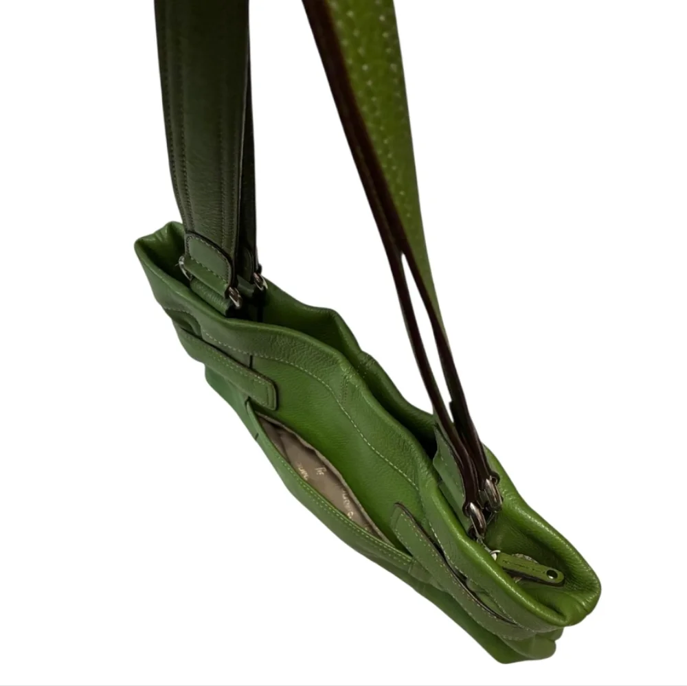 Tignanello Forest Green Leather Shoulder Bag - Picture 14 of 16